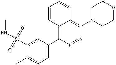 N,2-dimethyl-5-[4-(4-morpholinyl)-1-phthalazinyl]benzenesulfonamide 구조식 이미지