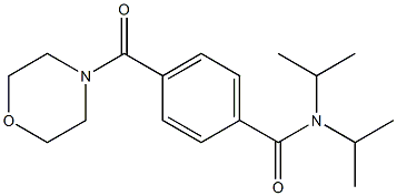 N,N-bis(1-methylethyl)-4-(morpholin-4-ylcarbonyl)benzamide 구조식 이미지