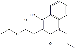 ethyl (4-hydroxy-2-oxo-1-propyl-1,2-dihydro-3-quinolinyl)acetate Structure