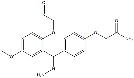 2-(4-{2-[(4-methoxyphenoxy)acetyl]carbohydrazonoyl}phenoxy)acetamide Structure