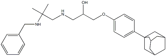 1-[4-(1-adamantyl)phenoxy]-3-{[2-(benzylamino)-2-methylpropyl]amino}-2-propanol Structure