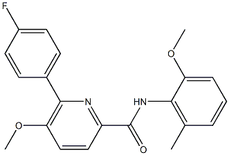 6-(4-fluorophenyl)-5-methoxy-N-(2-methoxy-6-methylphenyl)-2-pyridinecarboxamide Structure