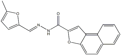 N'-[(5-methyl-2-furyl)methylene]naphtho[2,1-b]furan-2-carbohydrazide Structure