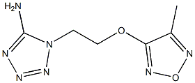 1-{2-[(4-methyl-1,2,5-oxadiazol-3-yl)oxy]ethyl}-1H-tetraazol-5-ylamine 구조식 이미지