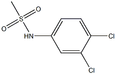 N-(3,4-dichlorophenyl)methanesulfonamide 구조식 이미지
