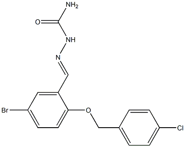 5-bromo-2-[(4-chlorobenzyl)oxy]benzaldehyde semicarbazone Structure