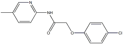 2-(4-chlorophenoxy)-N-(5-methyl-2-pyridinyl)acetamide Structure