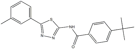 4-tert-butyl-N-[5-(3-methylphenyl)-1,3,4-thiadiazol-2-yl]benzamide Structure