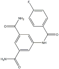 5-[(4-fluorobenzoyl)amino]isophthalamide 구조식 이미지
