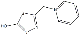 1-[(5-hydroxy-1,3,4-thiadiazol-2-yl)methyl]pyridinium Structure