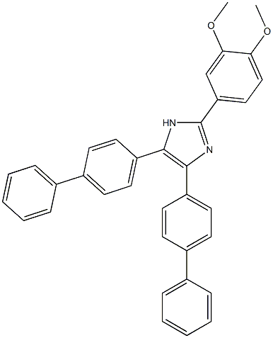 4,5-di[1,1'-biphenyl]-4-yl-2-(3,4-dimethoxyphenyl)-1H-imidazole Structure