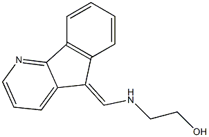 2-[(5H-indeno[1,2-b]pyridin-5-ylidenemethyl)amino]ethanol 구조식 이미지