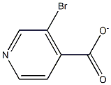 3-bromoisonicotinate 구조식 이미지