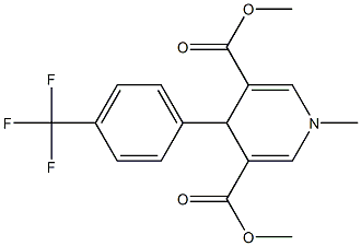 dimethyl 1-methyl-4-[4-(trifluoromethyl)phenyl]-1,4-dihydro-3,5-pyridinedicarboxylate Structure