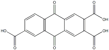 9,10-dioxo-9,10-dihydro-2,3,6-anthracenetricarboxylic acid Structure