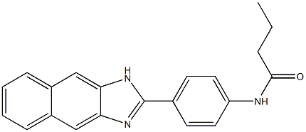 N-[4-(1H-naphtho[2,3-d]imidazol-2-yl)phenyl]butanamide 구조식 이미지