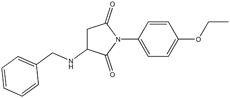 1-[4-(ethyloxy)phenyl]-3-[(phenylmethyl)amino]pyrrolidine-2,5-dione Structure