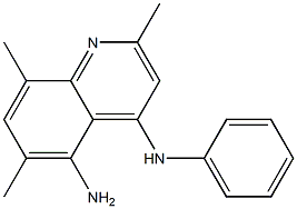 N-(5-amino-2,6,8-trimethyl-4-quinolinyl)-N-phenylamine Structure