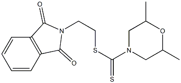 2-(1,3-dioxo-1,3-dihydro-2H-isoindol-2-yl)ethyl 2,6-dimethyl-4-morpholinecarbodithioate Structure