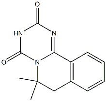 6,6-dimethyl-6,7-dihydro-2H-[1,3,5]triazino[2,1-a]isoquinoline-2,4(3H)-dione 구조식 이미지