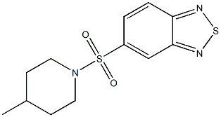 5-[(4-methyl-1-piperidinyl)sulfonyl]-2,1,3-benzothiadiazole Structure