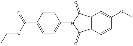 ethyl 4-(5-methoxy-1,3-dioxo-1,3-dihydro-2H-isoindol-2-yl)benzoate 구조식 이미지