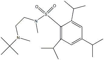 N-{2-[tert-butyl(methyl)amino]ethyl}-2,4,6-triisopropyl-N-methylbenzenesulfonamide Structure