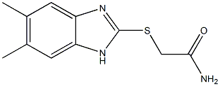 2-[(5,6-dimethyl-1H-benzimidazol-2-yl)sulfanyl]acetamide Structure