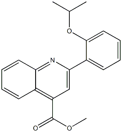 methyl 2-(2-isopropoxyphenyl)-4-quinolinecarboxylate Structure