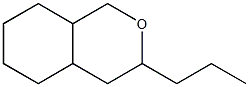 3-propyl-3,4,4a,5,6,7,8,8a-octahydro-1H-isochromene 구조식 이미지