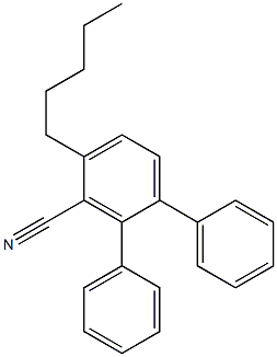 4-Pentylcyanoterphenyl 구조식 이미지