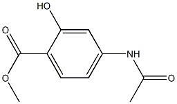 Methyl p-acetaminosalicylate Structure