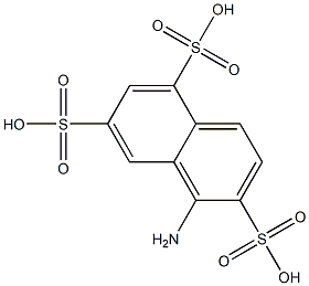 1-Naphthylamine-2,5,7-trisulfonic acid 구조식 이미지