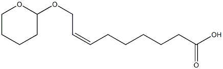 cis-9-(Tetrahydro-2H-pyran-2-yloxy)-7-nonenoic  acid Structure