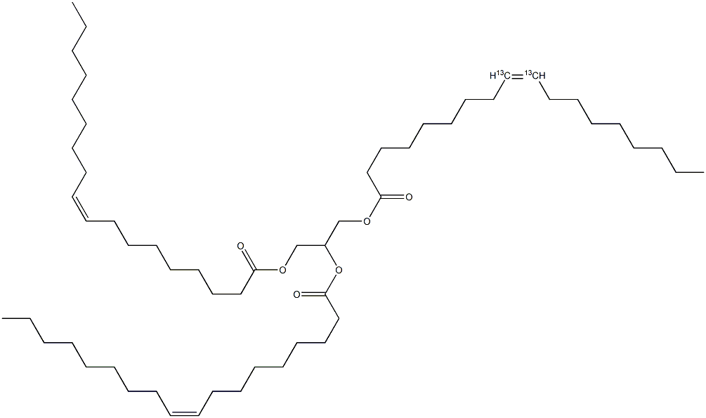 Triolein-9,10-13C2 Structure
