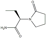 (alpha R)- alpha-Ethyl-2-oxo-1-pyrrolidine acetamide 구조식 이미지