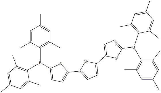 5,5"-Bis(dimesitylboryl)-2,2':5',2"-terthiophene 구조식 이미지