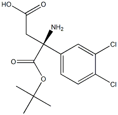 Boc-S-3-Amino-3-(3,4-dichloro-phenyl)-propionic acid 구조식 이미지