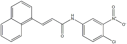 (E)-N-(4-chloro-3-nitrophenyl)-3-(1-naphthyl)-2-propenamide Structure