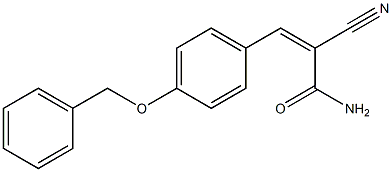 (Z)-3-[4-(benzyloxy)phenyl]-2-cyano-2-propenamide Structure