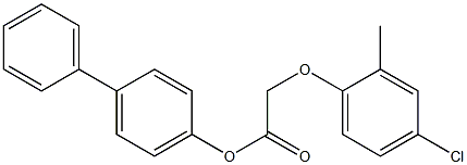 [1,1'-biphenyl]-4-yl 2-(4-chloro-2-methylphenoxy)acetate Structure