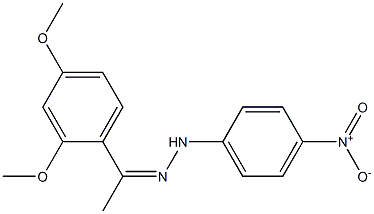 1-(2,4-dimethoxyphenyl)-1-ethanone N-(4-nitrophenyl)hydrazone Structure