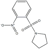 1-[(2-nitrophenyl)sulfonyl]pyrrolidine Structure