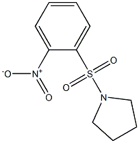 1-[(2-nitrophenyl)sulfonyl]pyrrolidine 구조식 이미지