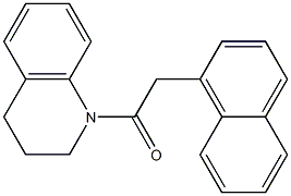 1-[3,4-dihydro-1(2H)-quinolinyl]-2-(1-naphthyl)-1-ethanone 구조식 이미지