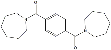 1-azepanyl[4-(1-azepanylcarbonyl)phenyl]methanone Structure
