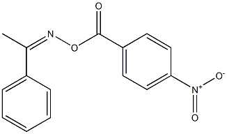 N-[(4-nitrobenzoyl)oxy]-N-[(Z)-1-phenylethylidene]amine Structure