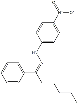 1-phenyl-1-hexanone N-(4-nitrophenyl)hydrazone Structure