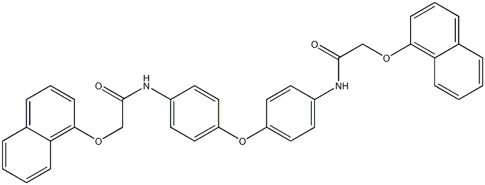 2-(1-naphthyloxy)-N-[4-(4-{[2-(1-naphthyloxy)acetyl]amino}phenoxy)phenyl]acetamide 구조식 이미지