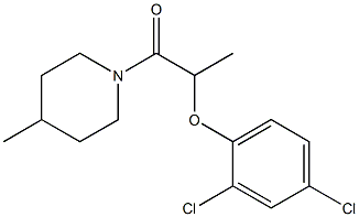 2-(2,4-dichlorophenoxy)-1-(4-methyl-1-piperidinyl)-1-propanone Structure